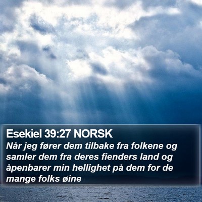 Esekiel 39:27 NORSK Bible Verse Image