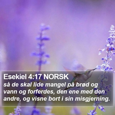 Esekiel 4:17 NORSK Bible Verse Image