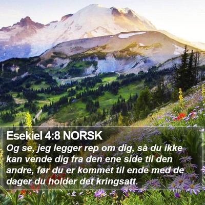 Esekiel 4:8 NORSK Bible Verse Image