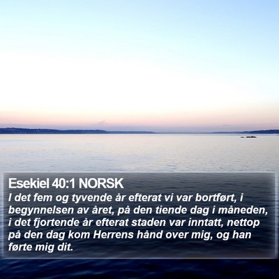 Esekiel 40:1 NORSK Bible Verse Image