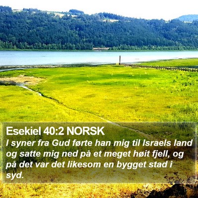 Esekiel 40:2 NORSK Bible Verse Image