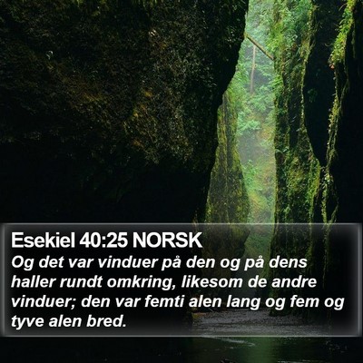 Esekiel 40:25 NORSK Bible Verse Image