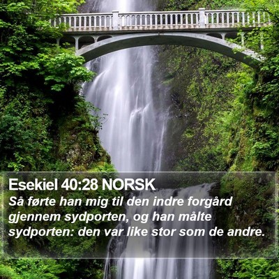 Esekiel 40:28 NORSK Bible Verse Image