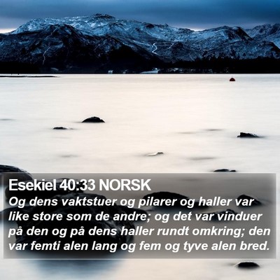 Esekiel 40:33 NORSK Bible Verse Image