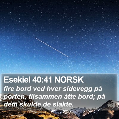 Esekiel 40:41 NORSK Bible Verse Image