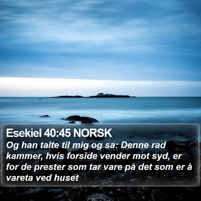Esekiel 40:45 NORSK Bible Verse Image