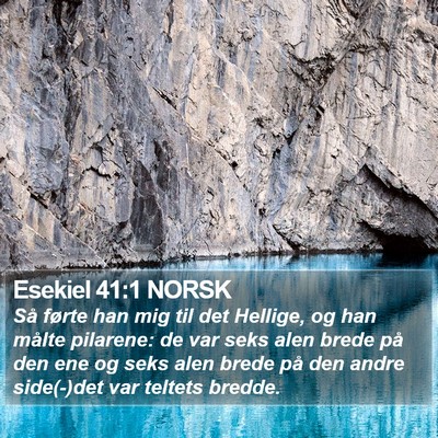 Esekiel 41:1 NORSK Bible Verse Image