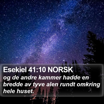 Esekiel 41:10 NORSK Bible Verse Image