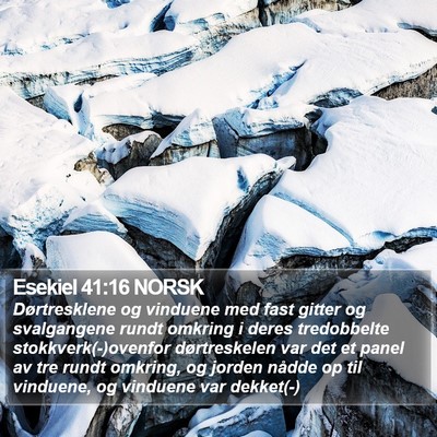 Esekiel 41:16 NORSK Bible Verse Image