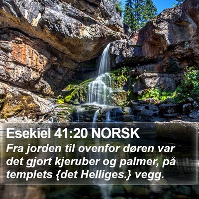 Esekiel 41:20 NORSK Bible Verse Image