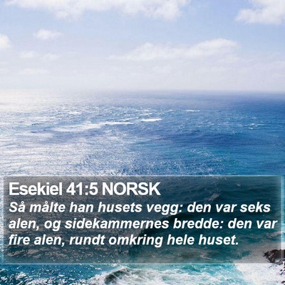 Esekiel 41:5 NORSK Bible Verse Image