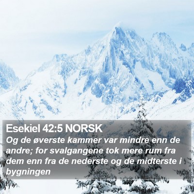 Esekiel 42:5 NORSK Bible Verse Image