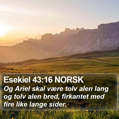 Esekiel 43:16 NORSK Bible Verse Image