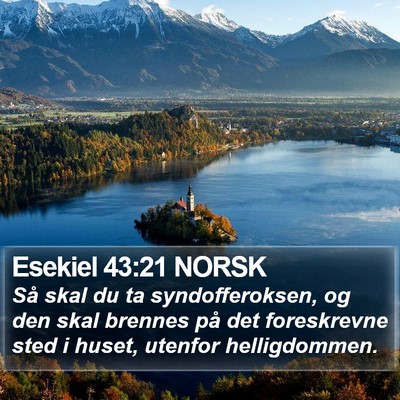 Esekiel 43:21 NORSK Bible Verse Image