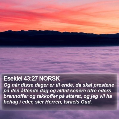 Esekiel 43:27 NORSK Bible Verse Image