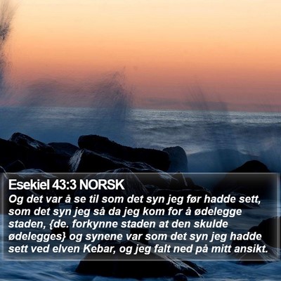 Esekiel 43:3 NORSK Bible Verse Image