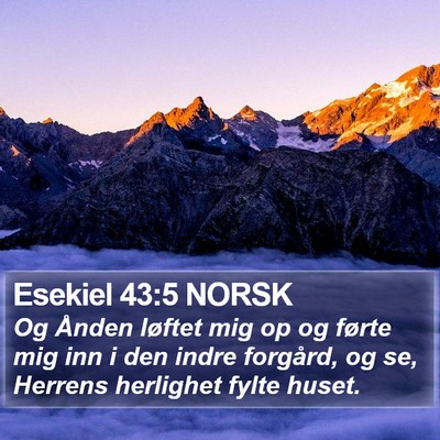 Esekiel 43:5 NORSK Bible Verse Image