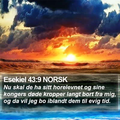 Esekiel 43:9 NORSK Bible Verse Image