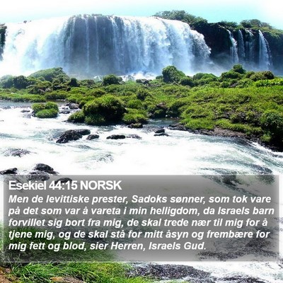 Esekiel 44:15 NORSK Bible Verse Image