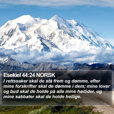 Esekiel 44:24 NORSK Bible Verse Image