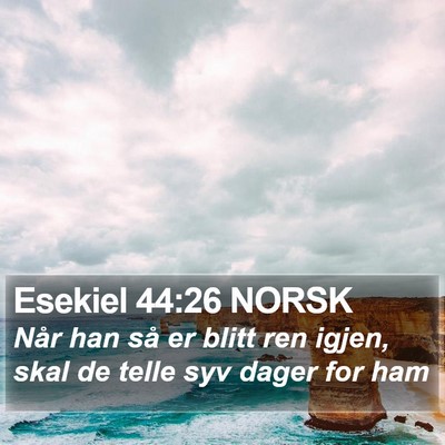 Esekiel 44:26 NORSK Bible Verse Image