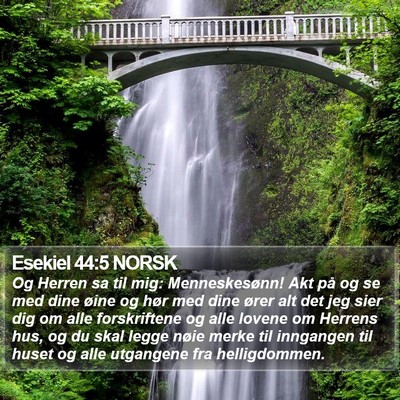 Esekiel 44:5 NORSK Bible Verse Image