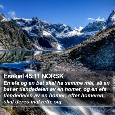 Esekiel 45:11 NORSK Bible Verse Image