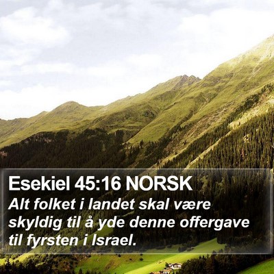 Esekiel 45:16 NORSK Bible Verse Image