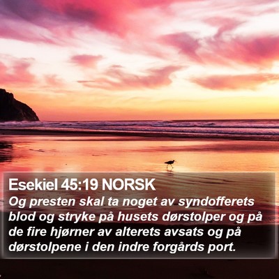 Esekiel 45:19 NORSK Bible Verse Image