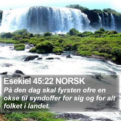 Esekiel 45:22 NORSK Bible Verse Image
