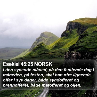Esekiel 45:25 NORSK Bible Verse Image