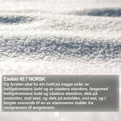 Esekiel 45:7 NORSK Bible Verse Image