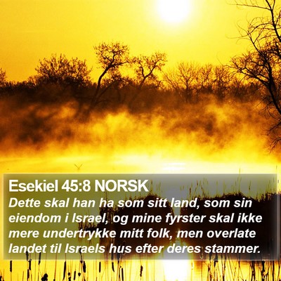 Esekiel 45:8 NORSK Bible Verse Image