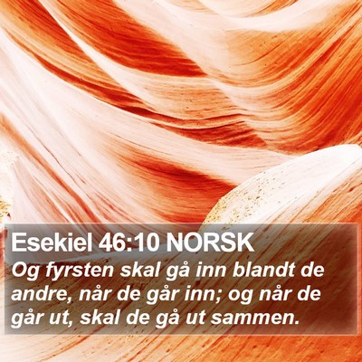Esekiel 46:10 NORSK Bible Verse Image