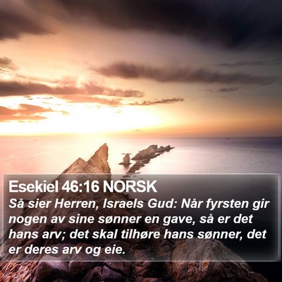 Esekiel 46:16 NORSK Bible Verse Image