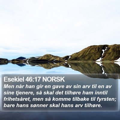Esekiel 46:17 NORSK Bible Verse Image