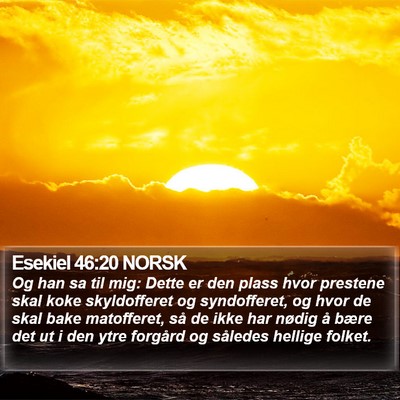 Esekiel 46:20 NORSK Bible Verse Image