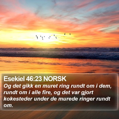 Esekiel 46:23 NORSK Bible Verse Image