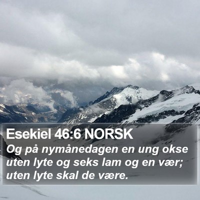 Esekiel 46:6 NORSK Bible Verse Image