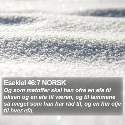 Esekiel 46:7 NORSK Bible Verse Image