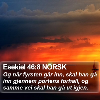Esekiel 46:8 NORSK Bible Verse Image
