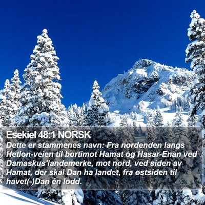 Esekiel 48:1 NORSK Bible Verse Image