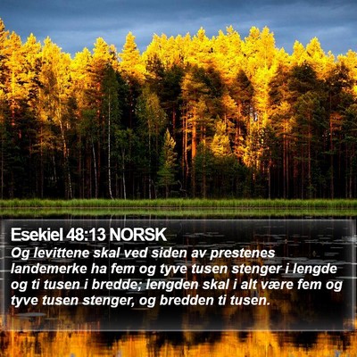 Esekiel 48:13 NORSK Bible Verse Image