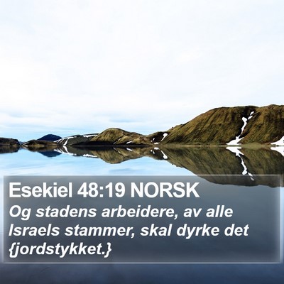 Esekiel 48:19 NORSK Bible Verse Image