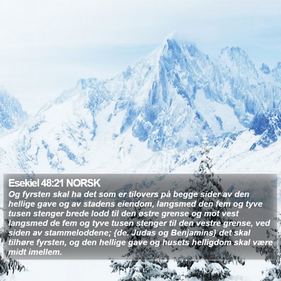 Esekiel 48:21 NORSK Bible Verse Image