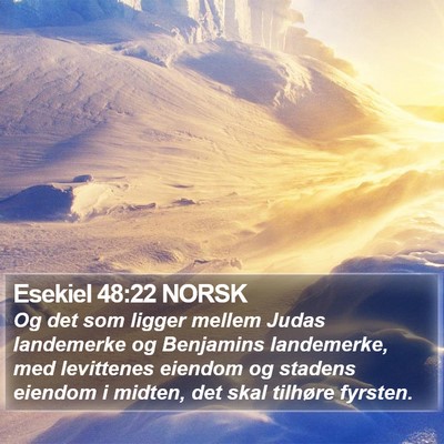 Esekiel 48:22 NORSK Bible Verse Image