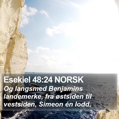 Esekiel 48:24 NORSK Bible Verse Image