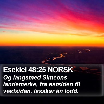 Esekiel 48:25 NORSK Bible Verse Image