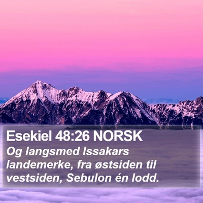 Esekiel 48:26 NORSK Bible Verse Image