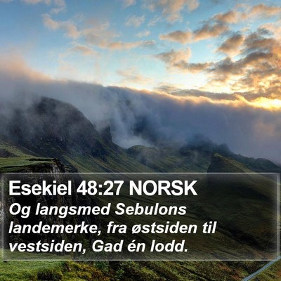 Esekiel 48:27 NORSK Bible Verse Image